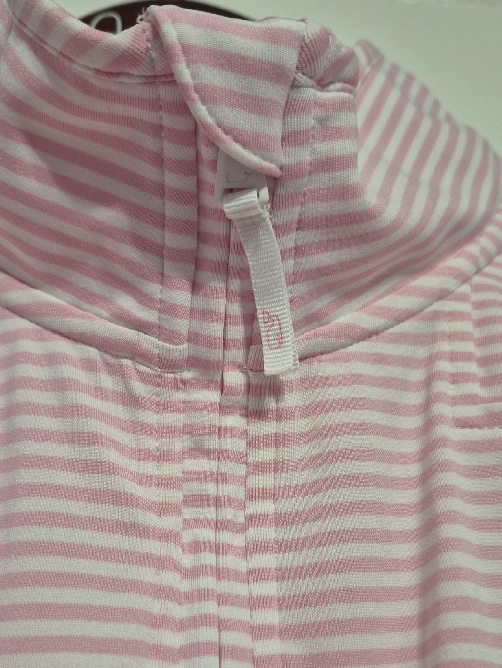 VINEYARD VINES Pink and White Striped Quarter-Zip Pullover - Picture 6 of 10